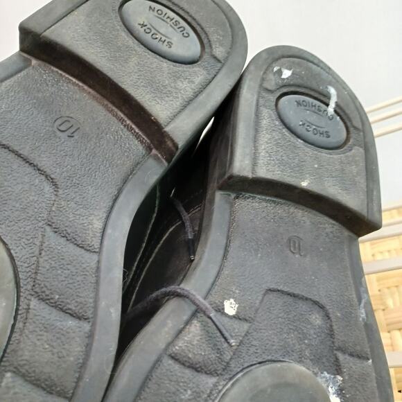 Ease by Florsheim Black Lace Up Oxfords Made in Italy Size 10 D - Picture 6 of 9